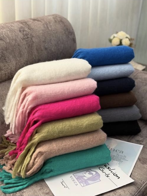 بیگ اسکارف ساده موهر وارداتی