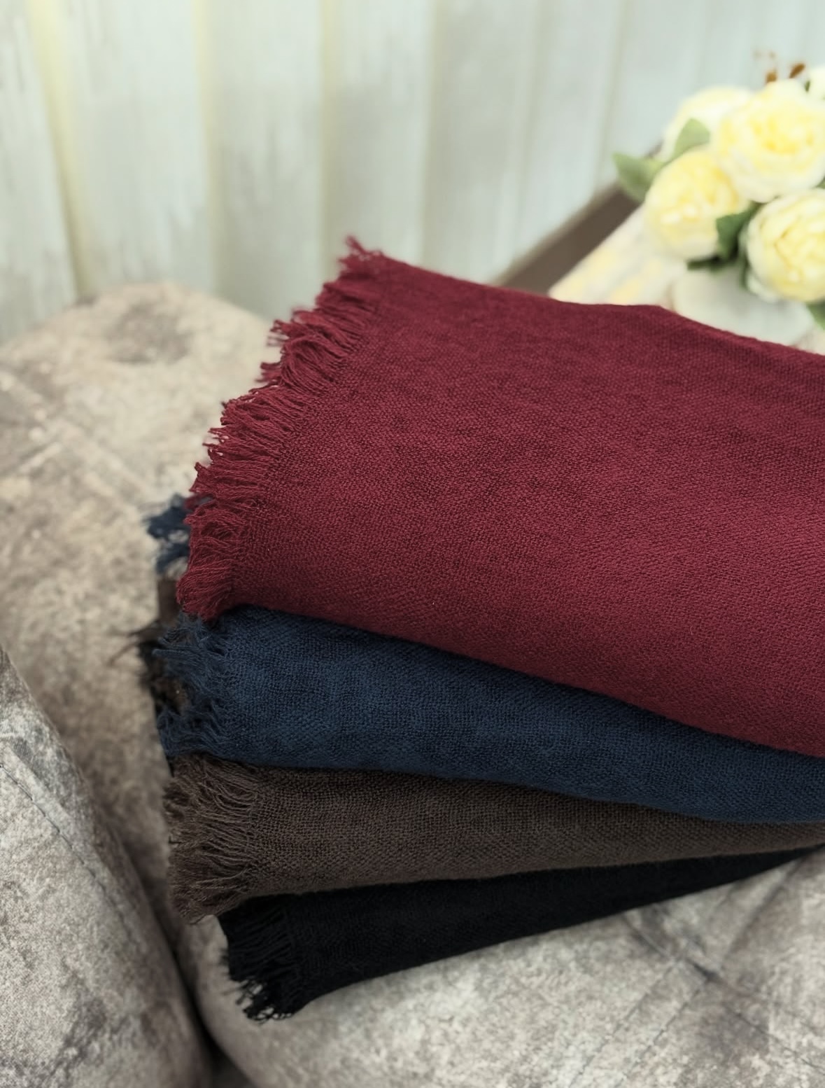 شال زمستانی موهر وول وارداتی دورریش