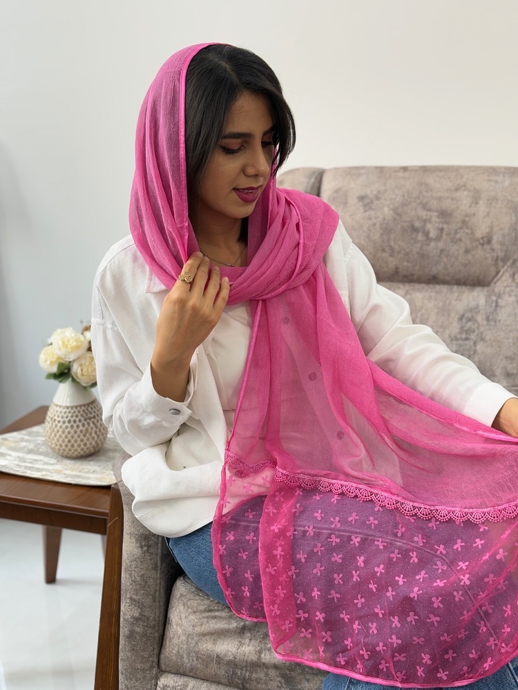 شال تور حریر پاپیون